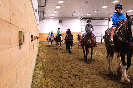 Indoor Horseback Riding Arena Lessons