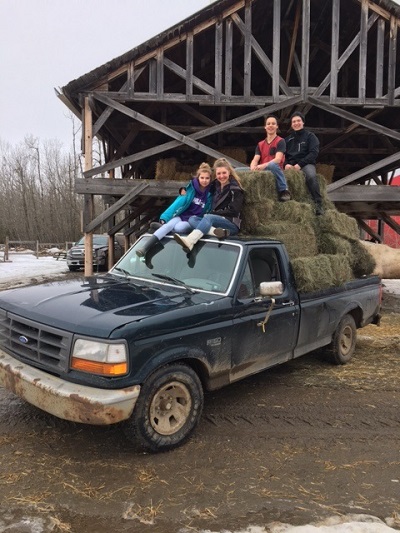 General - Blog - Teens in hay truck
